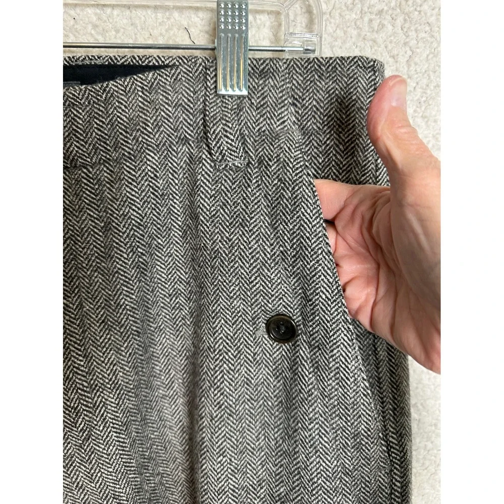 Banana‎ Republic Men's Herringbone Wool Blend Cargo Pants Size 32x32 Brown - Picture 6 of 14